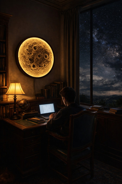 Pethilldens GECE LAMBASI,AY KABARTMALI GECE LAMBASI,ÜÇ BOYUTLU AY DEKORLU IŞIKLI TABLO.IŞIKLI AYDINLATMA