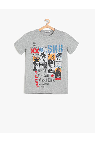 Koton Gray Boy Printed T-Shirt