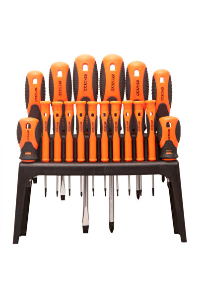 Handy Set de 18 șurubelnițe cu suport