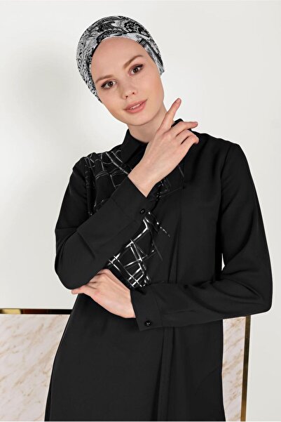 Alvina تونيك مفصل باللون الفضي 40469