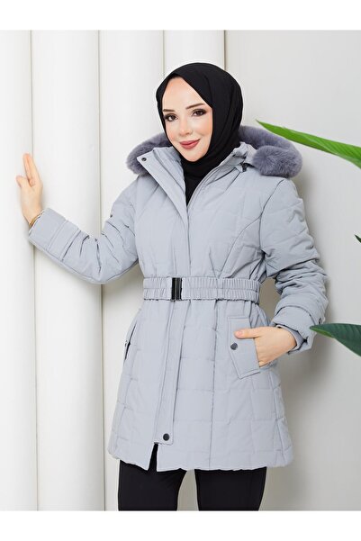 ESLEMNUR Nova fabric puffy coat 85cm