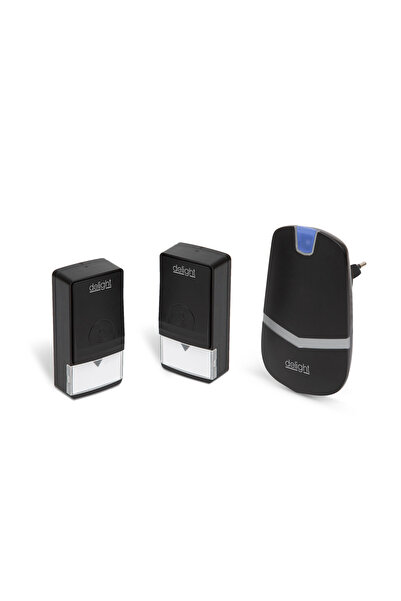 DELIGHT Sonerie digitală wireless fără baterie cu 2 unități exterioare Kinetic