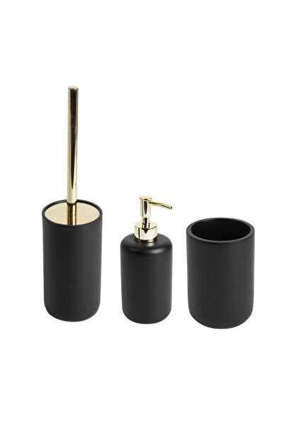 Mercaton Set 3 Piese pentru baie Mercaton, Perie WC cu Suport, Dozator pentru...