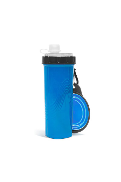 Yummie Animal Feeding Bowl + Food Container - Blue