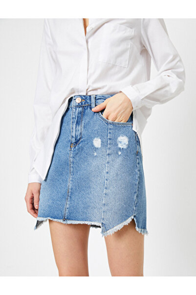 Koton Τζιν φούστα με λεπτομερή τσέπη