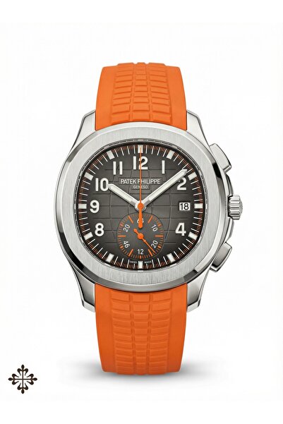 Patek Philippe ساعة باتيك فيليب أكوانوت أوتوماتيك بحزام مطاطي