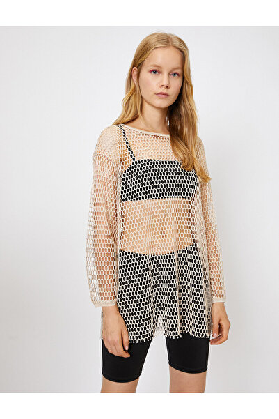 Koton Pullover mit Netzdetails