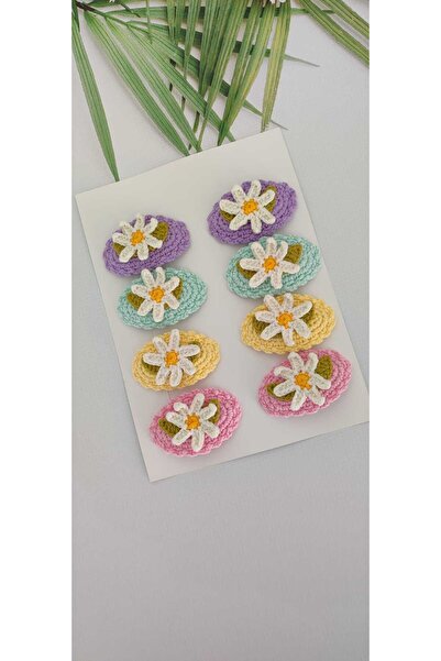 Kadın Girişimciler Atölyesi Papatya Χειροποίητο Σετ 8 Κουμπωτών Αγκραφών