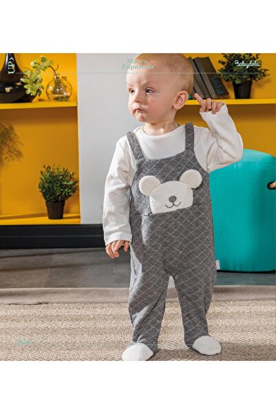 Babyhola 1-12 Ay %100 Pamuk Kız Erkek Bebek Tavşan Figürlü Tulum 13500