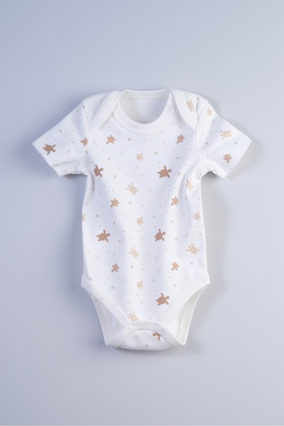 Bondberro Newborn and Baby Envelope Collar Bodysuit 100% Cotton