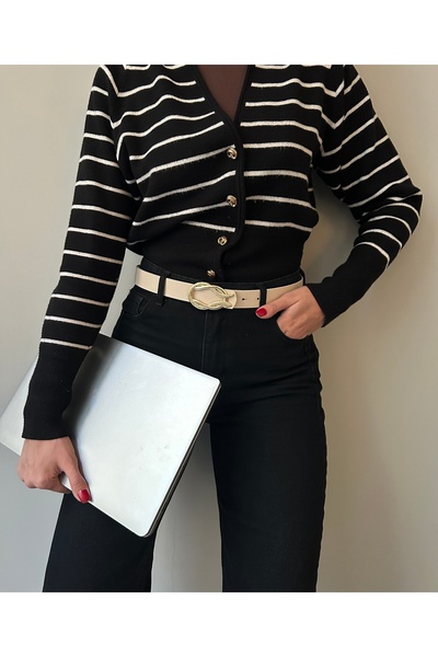 LİA KEMER Kadın Gold Kıvrımlı Yılan Tokalı Kemer Bel Kemeri Ceket Kemeri Elbi...