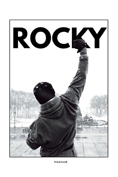 Pixaflair - Rocky Balboa - Winter - Tablo - Çerçevesiz Film Poster