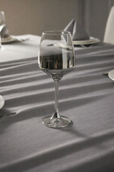 rova tr Lal Kadeh Series 6-Piece Glass Titanium Coated Footed Goblet Set - Mo...