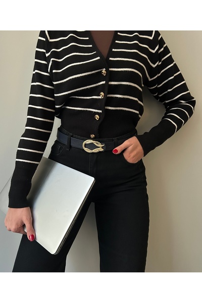 LİA KEMER Women's Gold Curved Snake Buckle Belt Waist Belt Coat Belt Dress Belt Pants Belt