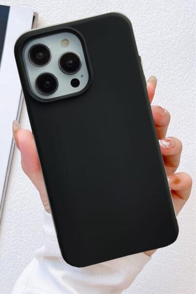 3GEN CASE حافظة سيليكون ناعمة ملونة متوافقة مع هاتف آيفون 15 برو ماكس (أسود)