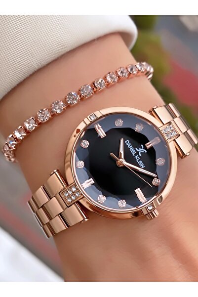 Daniel Klein Marka Orijinal Rose Gold Renk 2 Yıl Garantili Küçük Kasa Kadın K...