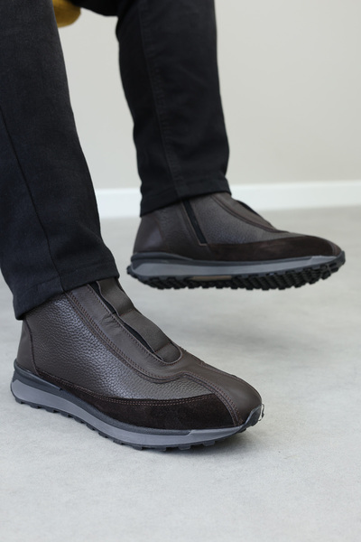 FAST STEP Hakiki Deri Kürklü Erkek Klasik Bot 856KMA528