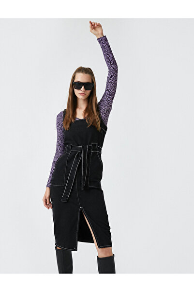 Koton Γυναικείο Μαύρο Φόρεμα 0KAK87903OD