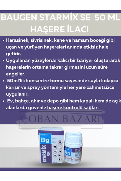 Starmix Se Haşere İlacı 50 ml