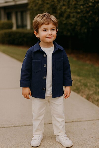 Pollito طقم قميص تي شيرت قطني للأولاد مكون من 3 قطع