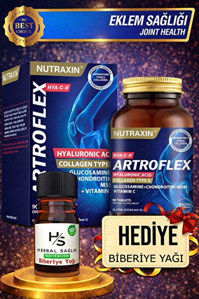 Nutraxin Artroflex HYA-C-II C Vitamini Ve Mineral Içeren 90 Adet Tablet + Hrb...