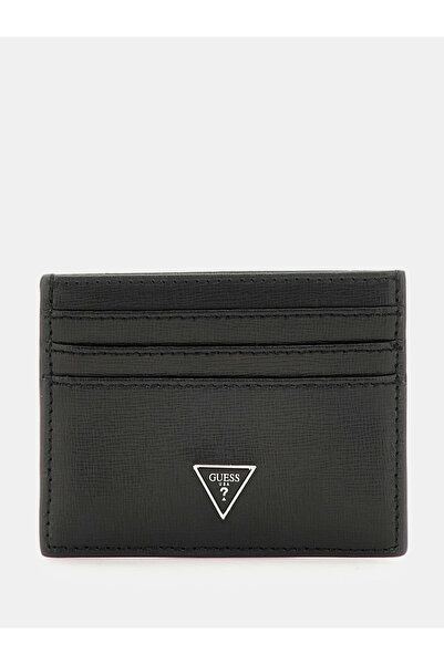 Guess Δερμάτινη ανδρική θήκη για κάρτα Cert Saff