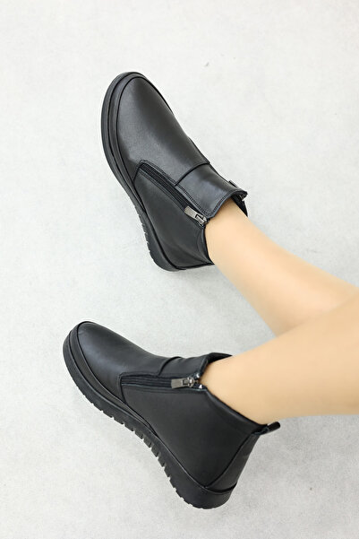 FAST STEP Шкіряні жіночі короткі черевики на низькому каблуці 972SZA7560