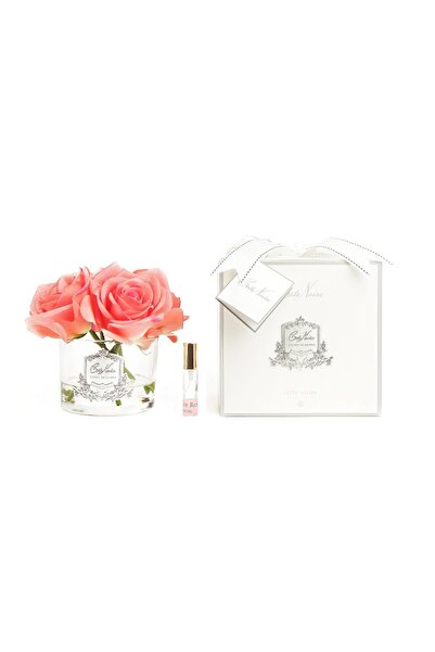 Cote Noire Şeftali 5 Güllü Gümüş Detaylı Cam Oda Kokusu