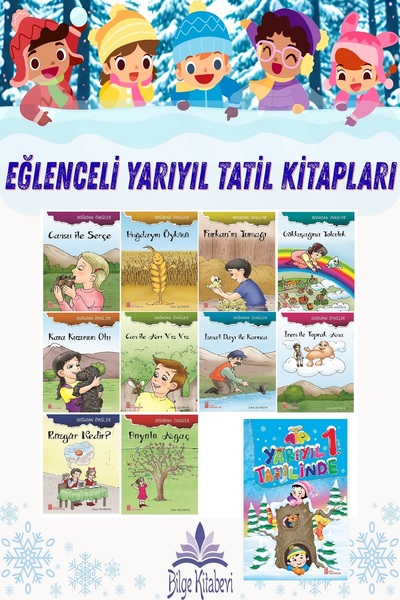 Ata Yayıncılık 1.sınıf Ata Yarıyıl Tatilinde (Eski Basım) + Doğadan Öyküler D...