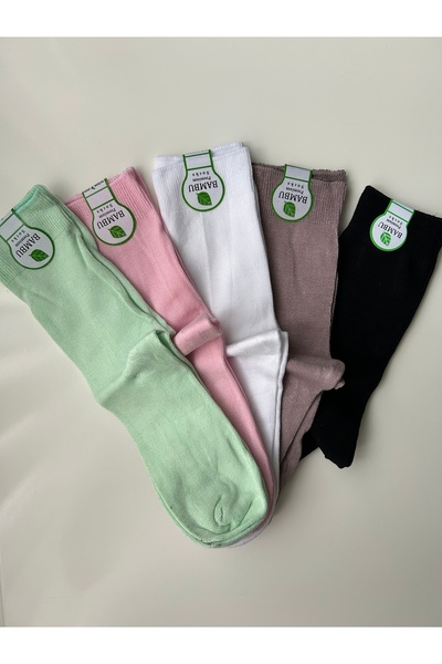 SEKBAN kadın 6 renk uzun bambu çorap