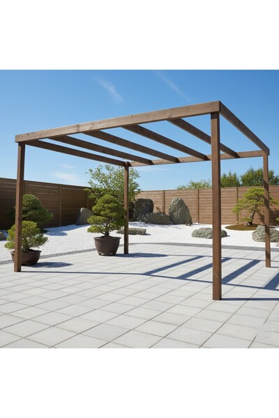 Severale Ahşap Smart Pergole Tente Çardak 250x250 cm