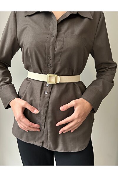 LİA KEMER منقوشة مربع الذهب مشبك المرأة حزام الخصر حزام معطف حزام اللباس حزام...