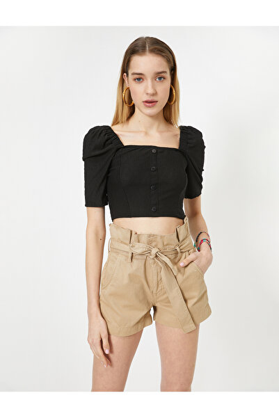 Koton Тениска с V-образно деколте