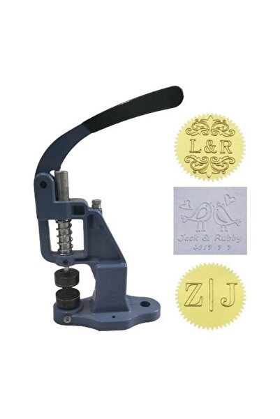 Profisher Soğuk Damga Mühür Baskı Makinesi 40-45-50mm Çap 60-150gr Kağıt İçin