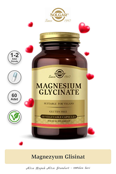 Solgar Magnesium Glycinate 60 kapsül