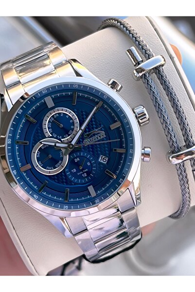 Slazenger İtalyan Bileklik Hediyeli Çelik Kordon İç Fonksiyonları Aktif 10 At...