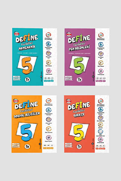 Fi Yayınları DEFİNE 5.SINIF 4'LÜ FASİKÜL SETİ (GÜNCEL)