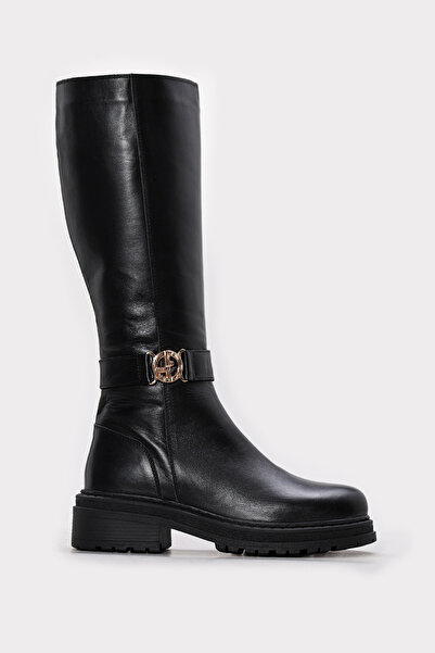 FAST STEP Genuine Leather and Fur Women's Classic Boots 257Kza632