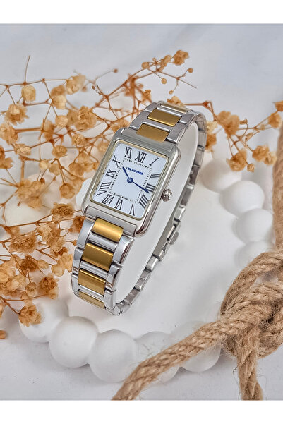 Lee Cooper 4 ألوان كلاسيكية كالديسين ساعة نسائية بأرقام رومانية Lc08083