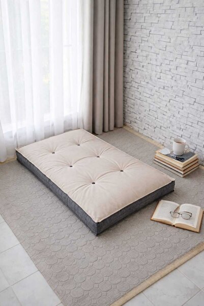 BDPHOME Bdphome Düğmeli Yer Minderi