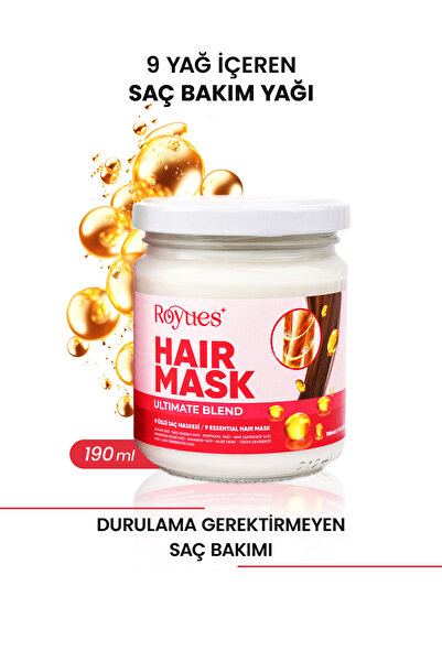 Royues Kuru Ve Yıpranmış Saçlar İçin Keratin Biotin Onarıcı Nemlendirici Saç ...