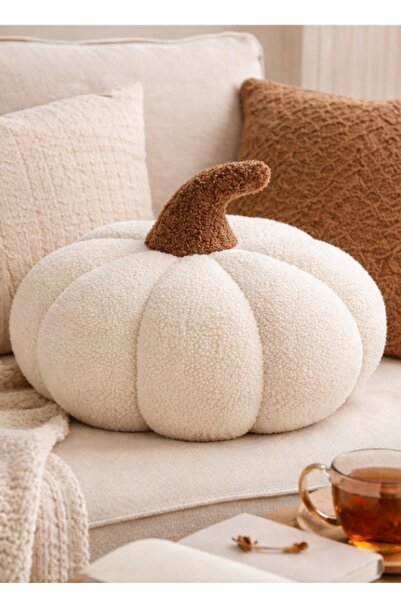 zabonti home Pumpkin White Color Seat Cushion Decorative Throw Pillow Cushion