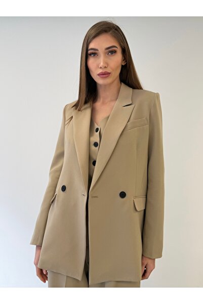 ossons سترة نسائية إصدار محدود بنطلون واسع الأرجل طقم مكون من 3 قطع – مجموعة أنيقة للمكتب