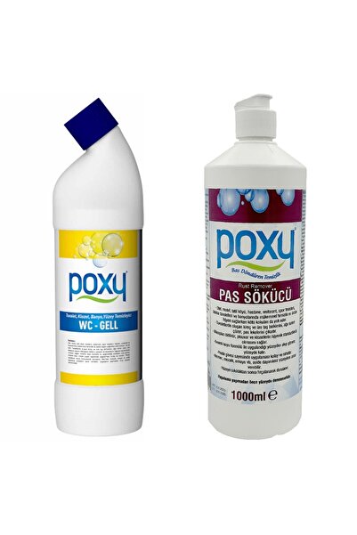 Poxy Pas Sökücü 1 Lt & Tuvalet Temizleme 1 Lt Sararmış Kurumuş Tartar İzlerinde