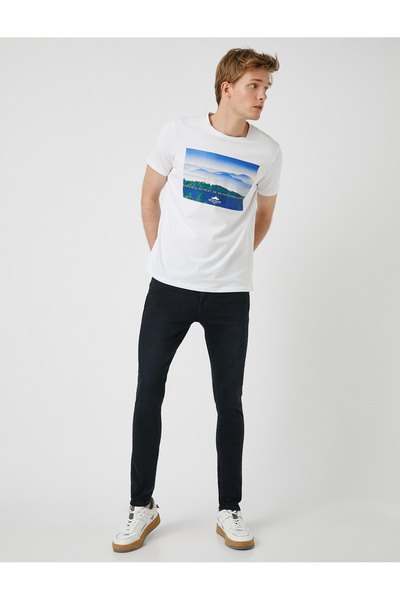 Koton Indigo Stone Herren-Jeans 5WAM40120ID