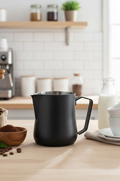 SODELICIOUS COFFEE TEA وعاء حليب موتا توليب أسود 500 مل (MSPT-500K)