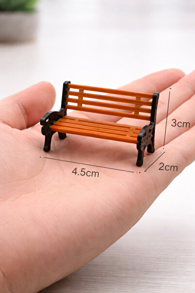 Yerli Minyatür Park Bankı – Teraryum • Akvaryum • Diorama • Minyatür Bahçe Dekoru