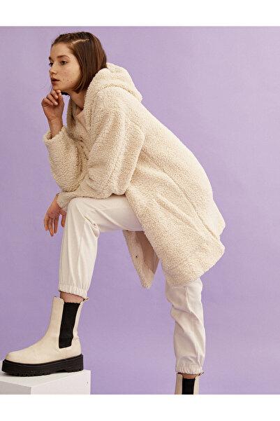 Koton Kabát Sherpa s kapucňou