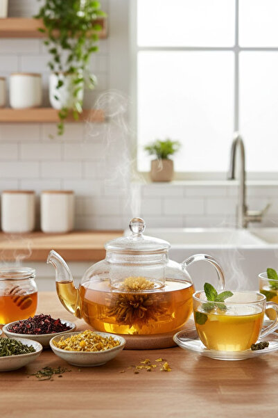 Epinox Cam Süzgeçli Demlik 400ml (CD-400C)