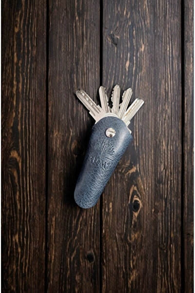 Rumi Deri Hakiki Deri Anahtarlık Organizeri 4-6 Anahtar Kapasiteli Erkek & Ka...